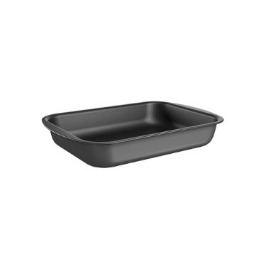 Assadeira retangular em alumnio Brinox Bakeware 39,5x28cm grafite