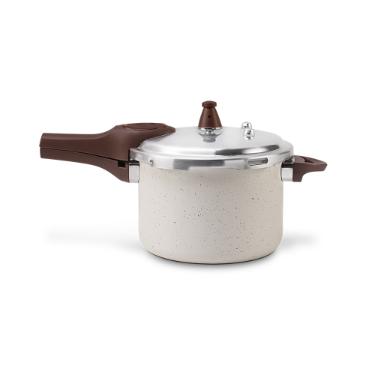 Panela de presso com induo Brinox Pressure 4,2 litros vanilla