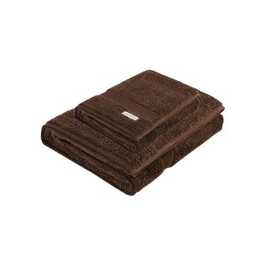Jogo toalhas Trussardi Egitto Elegance 2 ps 86cmx1,60m Cioccolato