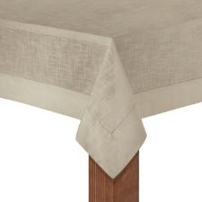 Toalha de mesa retangular em algodo Copa&Cia Coloratta 6 lugares 1,60m x 2,20m taupe