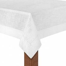 Toalha de mesa retangular em algodo Copa&Cia Coloratta 8 lugares 1,60m x 2,70m branco