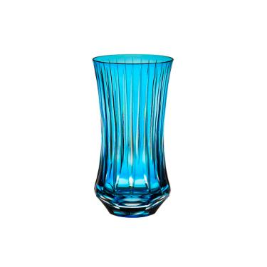 Copo em cristal Strauss Overlay Long Drink 131.142.150 400ml azul claro