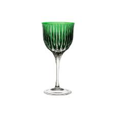 Taa para vinho branco em cristal Strauss Overlay 225.103.150 330ml verde escuro