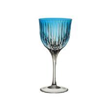 Taa para vinho tinto em cristal Strauss Overlay 225.102.150 370ml azul claro