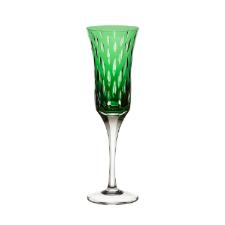 Taa de champagne em cristal Strauss Overlay 225.107.152 190ml verde escuro