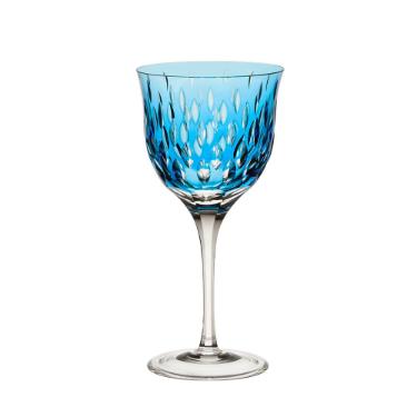 Taa para gua em cristal Strauss Overlay 225.101.152 520ml azul claro