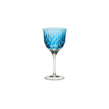Taa de licor em cristal Strauss Overlay 225.105.152 60ml azul claro