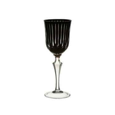 Taa para vinho tinto em cristal Strauss Overlay 237.102.150 350ml preta