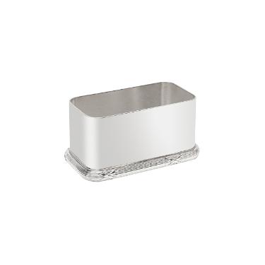 Porta-adoante retangular em prata Silverlux Crois 8,5x4cm