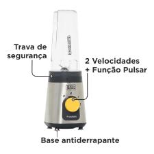 Liquidificador e mini processador Black+Decker Freestyle 220v
