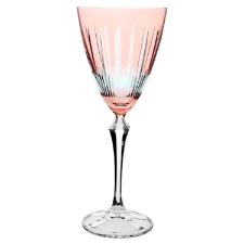 Taa lapidada em cristal para vinho tinto Bohemia Elizabeth 250ml rosa