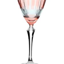 Taa lapidada em cristal para vinho tinto Bohemia Elizabeth 250ml rosa