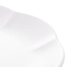 Prato raso em porcelana Lyor Wave 27cm branco