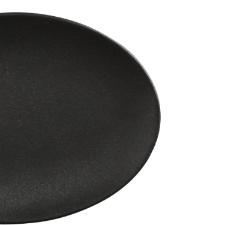 Prato oval em porcelana Maxwell & Williams Caviar 30x22cm preto