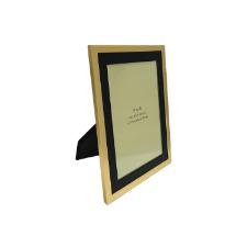 Porta-retratos de metal MCD Elby 10x15cm dourado e preto