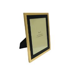 Porta-retratos de metal MCD Elby 13x18cm dourado e preto