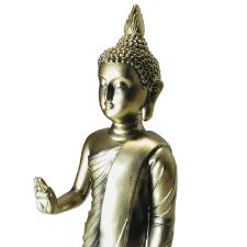 Estatueta de resina Elby Buddha 25cm dourado