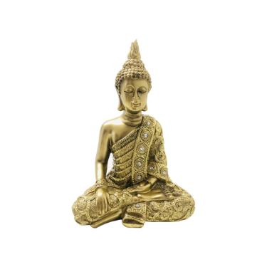 Estatueta de resina Elby Buddha rezando 23cm