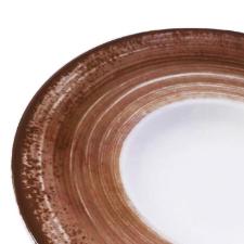 Prato para risoto em porcelana Schmidt Esfera 21cm marrom