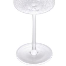Taa de vinho em cristal ecolgico martelado com borda dourada Lyor Petra 500ml