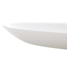 Prato para sobremesa em vidro Arcopal Apalino Diwali 19cm branco