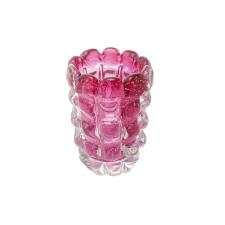 Vaso em vidro Lyor Italy 12x17cm rosa