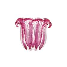 Vaso em vidro Lyor Italy 17x14x16,5cm rosa