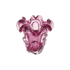 Vaso em vidro Lyor Italy 11,5x13cm rosa