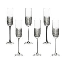 Jogo de taas champagne em cristal Strauss 232ml 6 peas 401.607.166