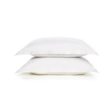 Jogo de fronhas 2 peas Trussardi Galieno 300 fios 100% Algodo 50cmx90cm Branco