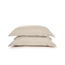Jogo de fronhas 2 peas Trussardi Galieno 300 fios 100% Algodo 50cmx90cm Nocciola