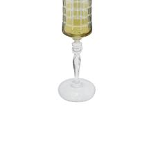 Taa para champanhe lapidada em cristal ecolgico Bohemia Grace 190ml mbar
