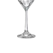 Jogo de taas champagne em cristal Bohemia Tulipa Opitic 170ml 6 peas