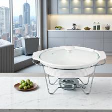 Rechaud oval em cermica Fracalanza Eleonora 1,5 litro: Elegncia e versatilidade  mesa