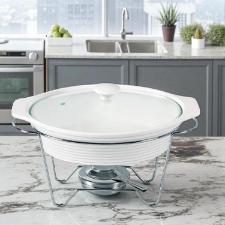 Rechaud oval em cermica Fracalanza Eleonora 1,5 litro: Elegncia e versatilidade  mesa
