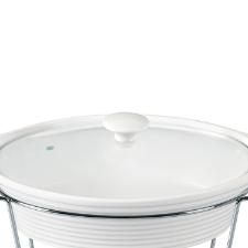 Rechaud oval em porcelana com queimador Dynasty 2,3 litros