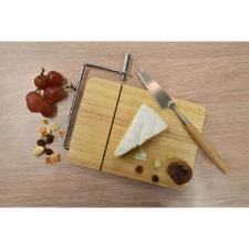 Bandeja com cortador de queijo em Madeira e Ao inox Fackelmann 22,7cm