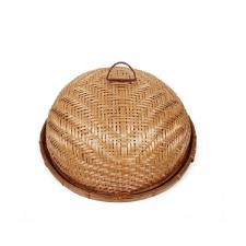 Porta bolo com tampa em bambu Hudson Rattan 35,5cm