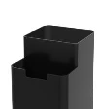 Organizador em plstico Coza Single 8x10,5x12,1cm preto