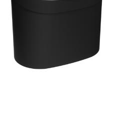 Lixeira com tampa em plstico Coza Basic 22,8x15,6x22,4cm 4 litros preta