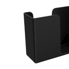 Porta-guardanapos em plstico Coza Uno 13,6x5,3x10,4cm preto