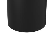 Lixeira em plstico com tampa basculante Coza 19x23cm 5,4 litros preta