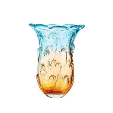 Vaso em murano San Marcos 2920/ZA 42x36cm azul