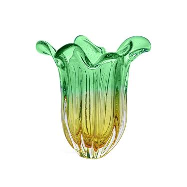 Vaso esmeralda em murano San Marcos 3256/VA 38x35cm verde mbar