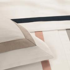 Fronha Trussardi Vercelli 50cmx90cm 100% Algodo Branco e Marmo