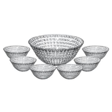 Jogo de bowls em vidro L'Hermitage Chevalier 7 peas incolor