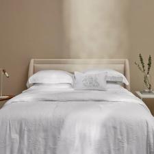 Jogo de lenol Trussardi Girelli 300 fios 100% Algodo King Branco/Branco