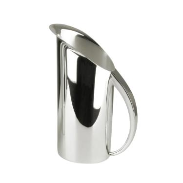 Jarra Oval para gua Saint James Infinity em Prata, 1,3 Litro, Luxo e Elegncia para Mesa