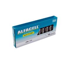 Jogo de pilhas palito Alfacell Alcalina AAA 1.5V 10 peas