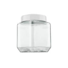 Pote quadrado em vidro Invicta Color 1,2 litro branca